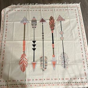 Pink and Gold Arrow Tapestry